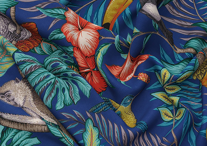 Rain Forest, Marine - Twist&Fit Roman Blind - Image 4